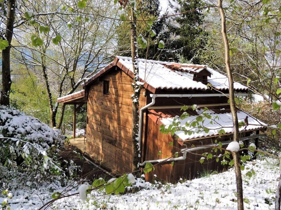 Cabane Dans Les Bois Avec Vue Sur Les Pyrenees Saint-Laurent-de-Neste Exterior photo